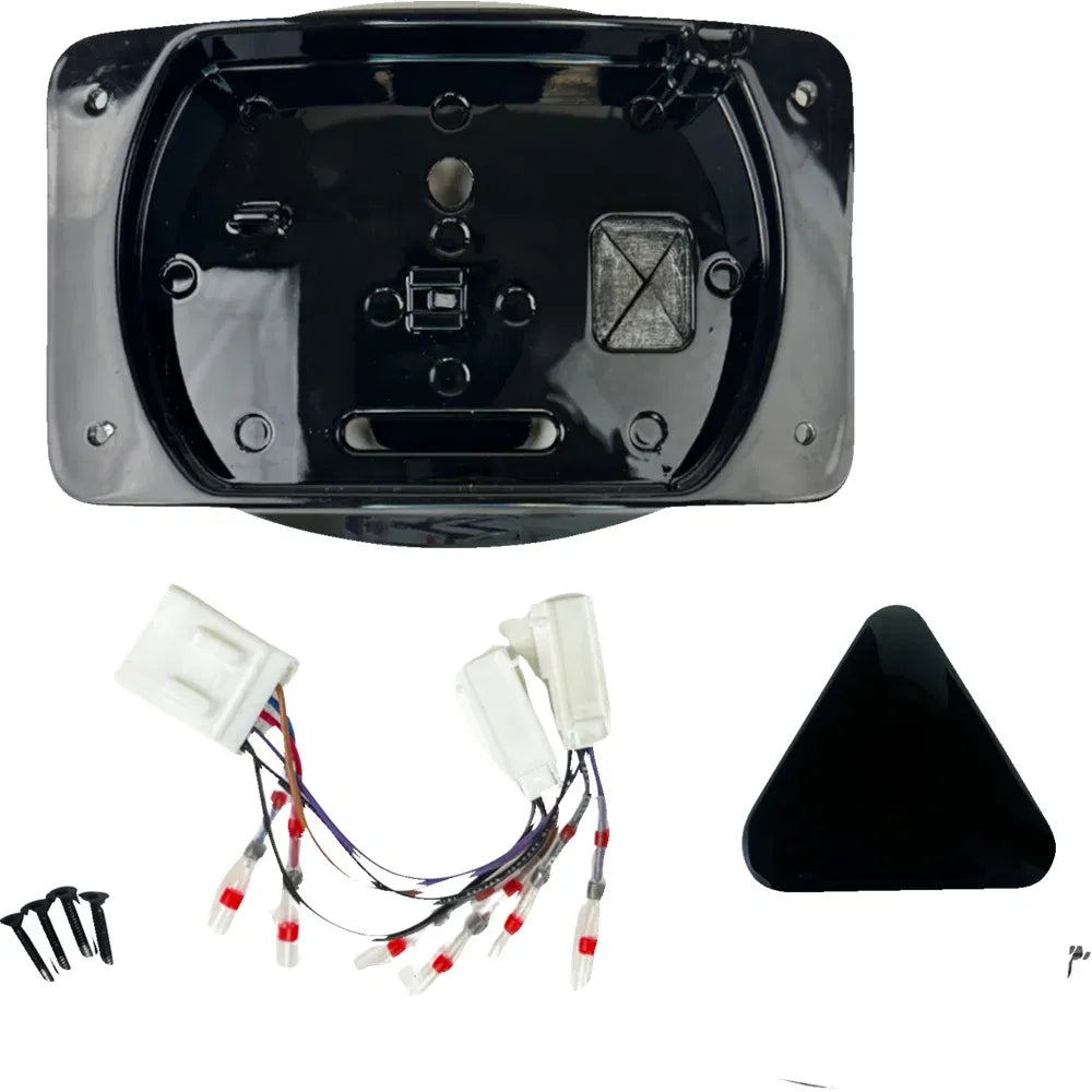 Soporte para placa de matrícula con eliminador de luces traseras