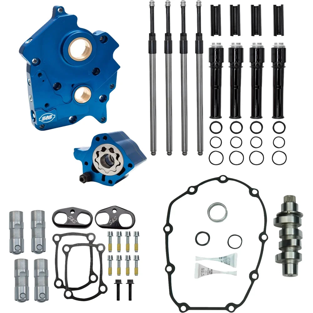 Kit S&S Cycle Cam Chest With HPT560 Cam Cam Chest Water Cooled HPT560 Black Pushrod Tubes VVT M8