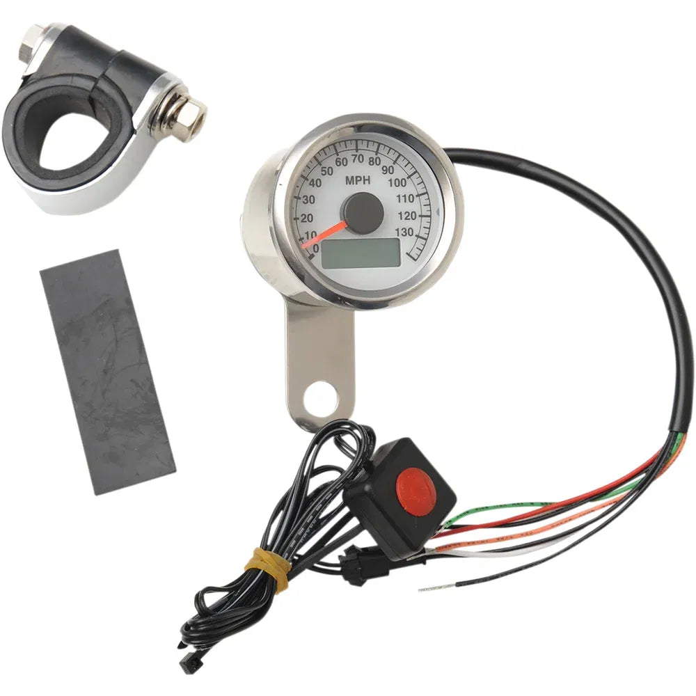 Mini velocímetro electrónico programable con cuentakilómetros/cuentakilómetros parcial