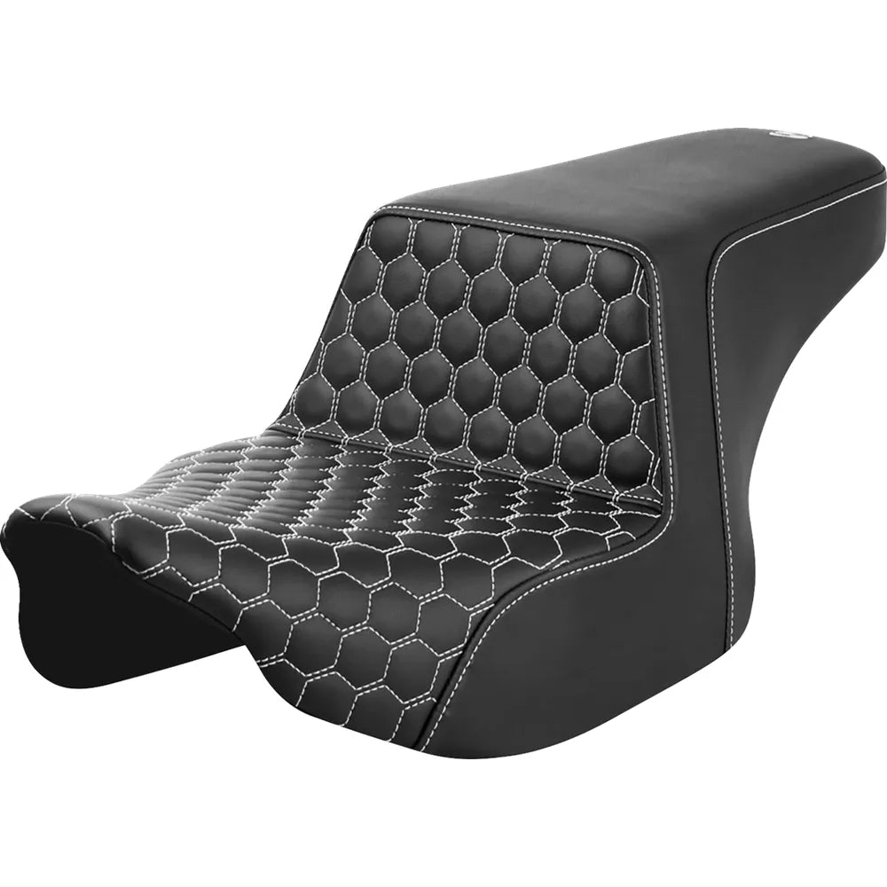 Asiento elevado en forma de panal - Asiento elevado - Delantero en forma de panal - Costuras blancas - FL '23-'24