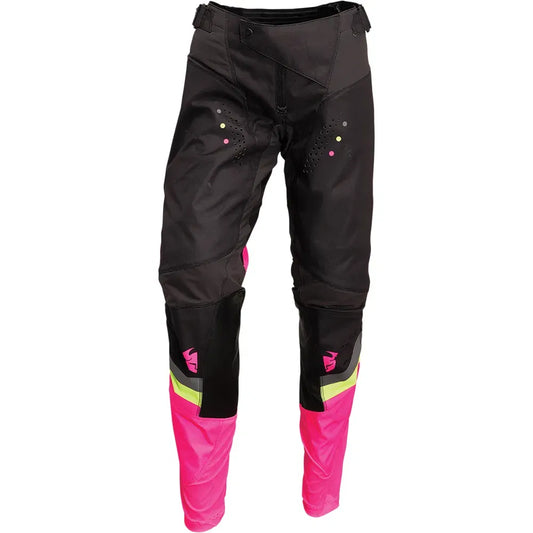 Women's Pulse Rev Pants - Charcoal/Pink - 3/4