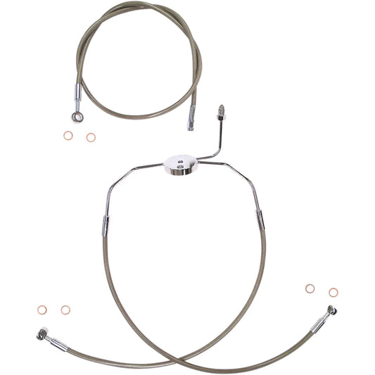 Kit de línea de freno delantero XR de acero inoxidable Extreme Response - Kit de línea de freno - XR - Acero inoxidable