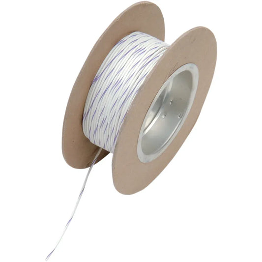 100' Wire Spool - 18 Gauge - White/Violet