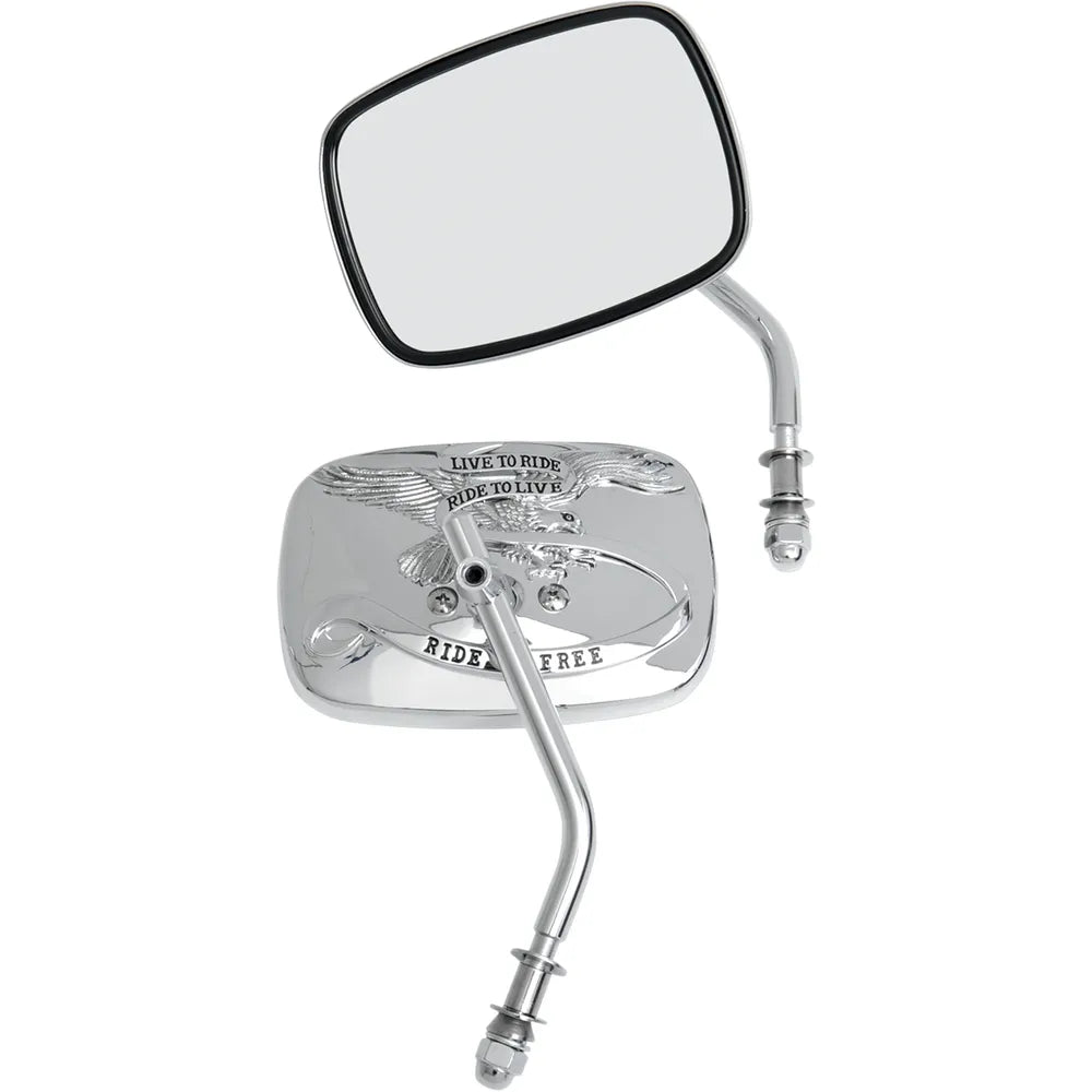 Live to Ride Mirrors - Chrome - Pair