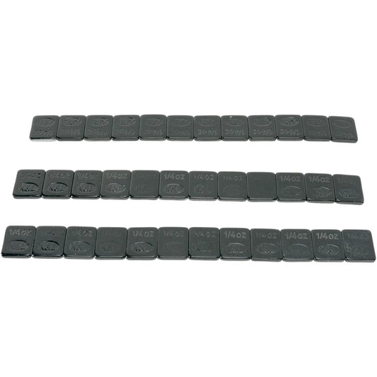 Wheel Weights - Steel - Stick-On - Black - 36 Pack