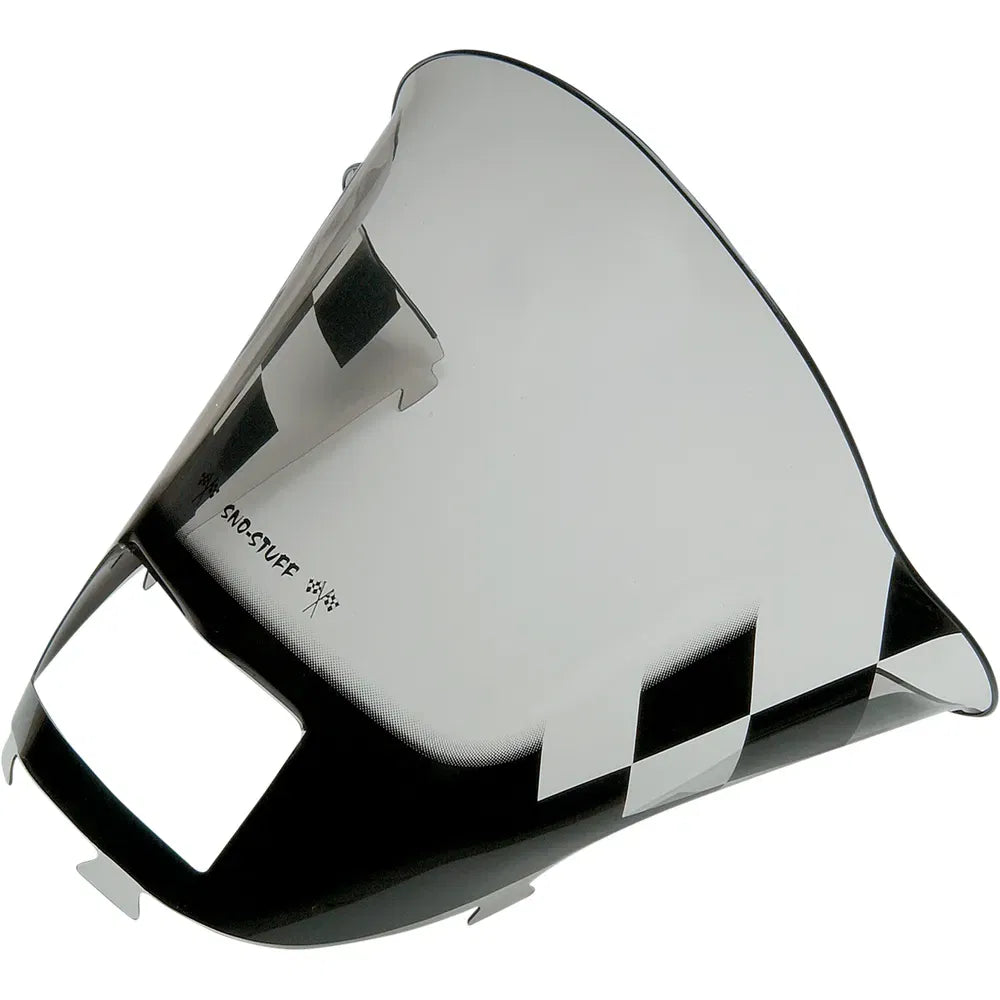Windshield - Black/Smoke Checkered - Ski Doo