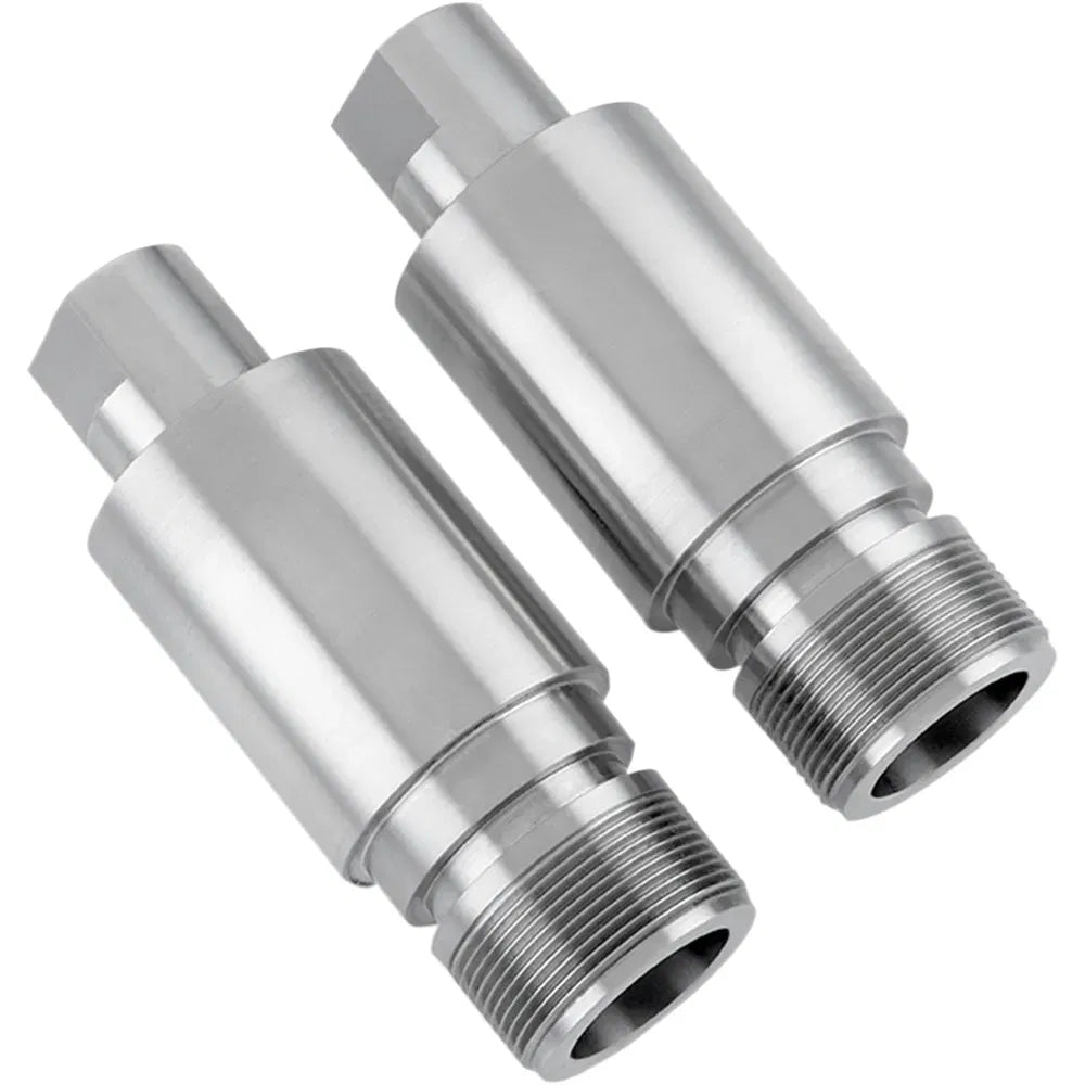 Chrome Fork Tube Extensions - 39 mm Diameter - Extends +2"