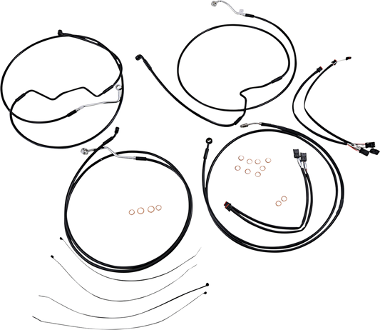 Kit de instalación de manillar XR - Kit de instalación de manillar XR - Colgadores Ape de 15"-17" - FLHRXS '17-'20 - Negro