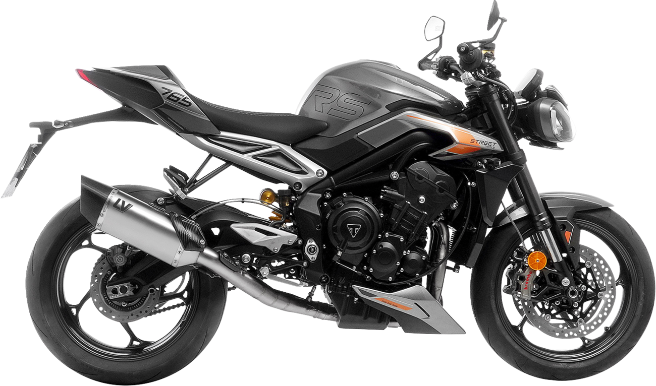 Sistema de escape LV-14 R - Sistema de escape LV-14 R - Titanio - Triumph Street Triple 765
