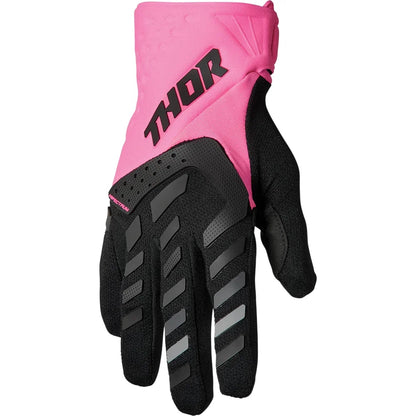 Guantes spectrum fluo rosa/negro para mujer