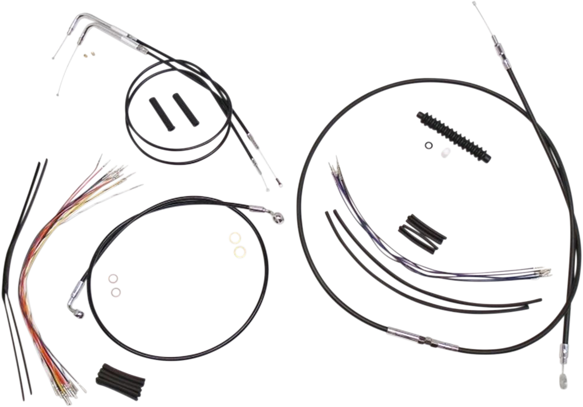 Kit de instalación de manillar XR - Kit de instalación de manillar XR - Colgadores Ape de 15"-17" - Softail '00-'06 - Negro