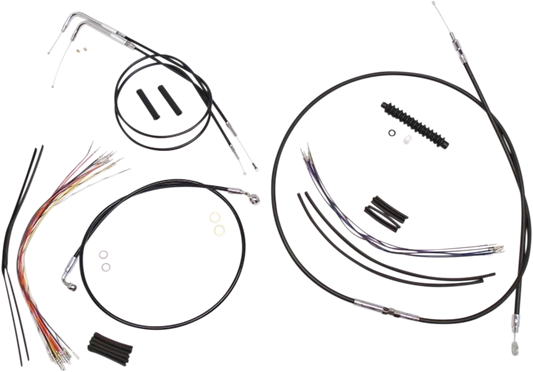 Kit de instalación de manillar XR - Kit de instalación de manillar XR - Colgadores Ape de 15"-17" - Softail '00-'06 - Negro