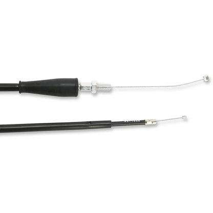 Cable del acelerador de vinilo negro.
