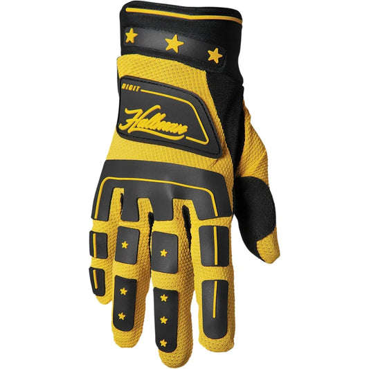 Guantes hallman digit negro/amarillo