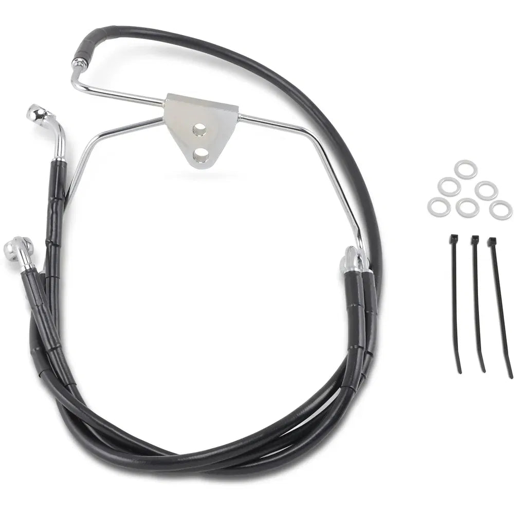 Kit de línea de freno de vinilo negro de longitud extendida