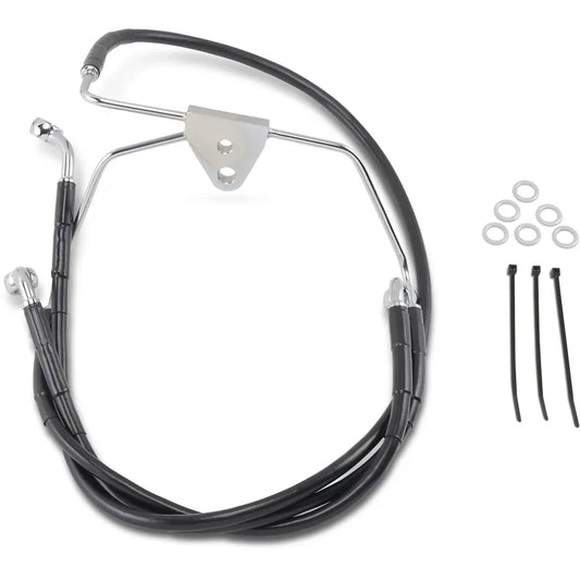 Kit de línea de freno de vinilo negro de longitud extendida