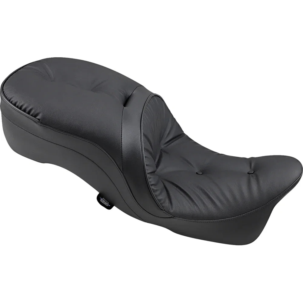 Asiento touring de cuero para 2 personas compatible con respaldo: almohada