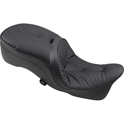 Asiento touring de cuero para 2 personas compatible con respaldo: almohada