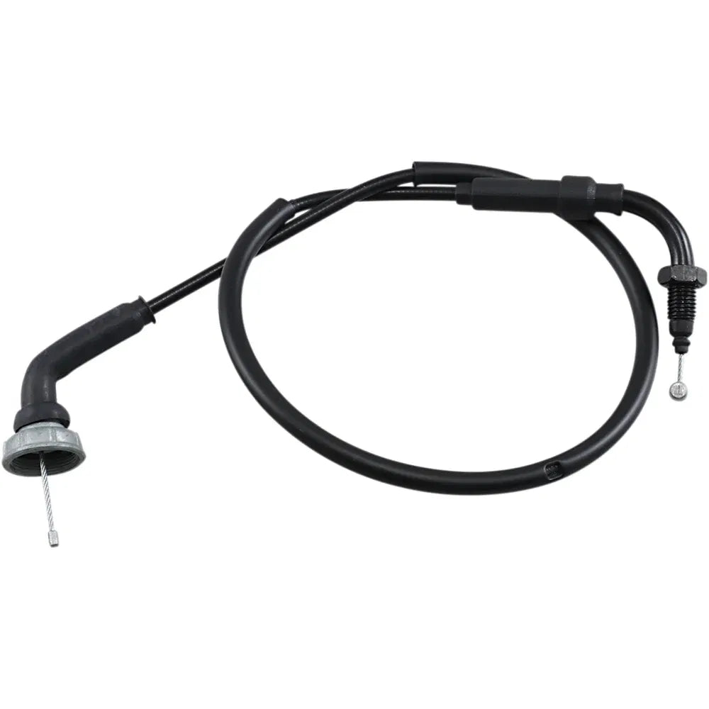 Cable del acelerador de vinilo negro.
