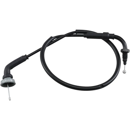 Cable del acelerador de vinilo negro.
