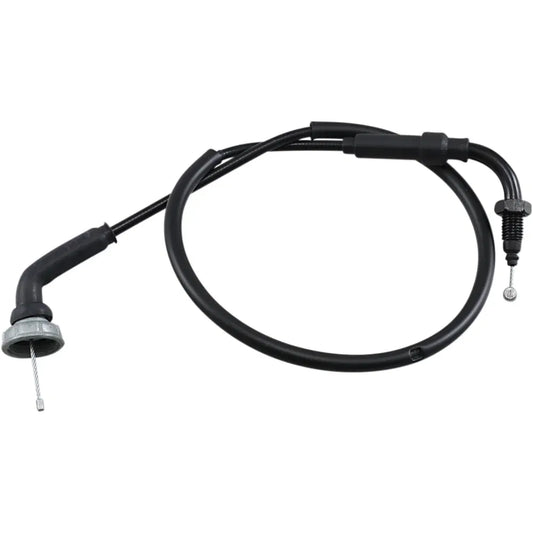 Cable del acelerador de vinilo negro.