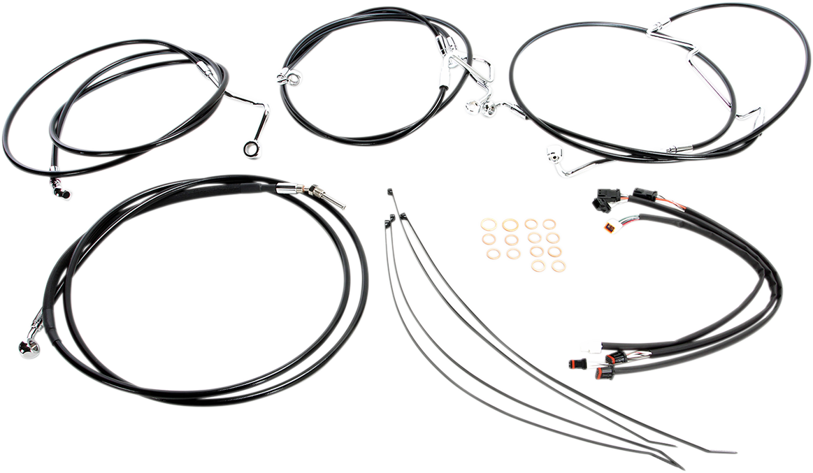 Kit de instalación de manillar XR - Kit de instalación de manillar XR - Colgadores Ape de 15"-17" - FLTR '16 - Negro