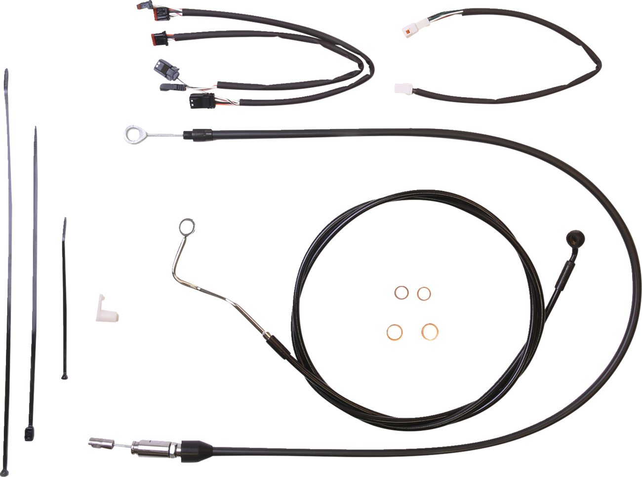 Kit de instalación de manillar XR - Kit de instalación de manillar XR - Perchas para monos de 12"-14" - FLHR '21-'22 - Negro