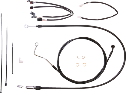 Kit de instalación de manillar XR - Kit de instalación de manillar XR - Perchas para monos de 12"-14" - FLHR '21-'22 - Negro