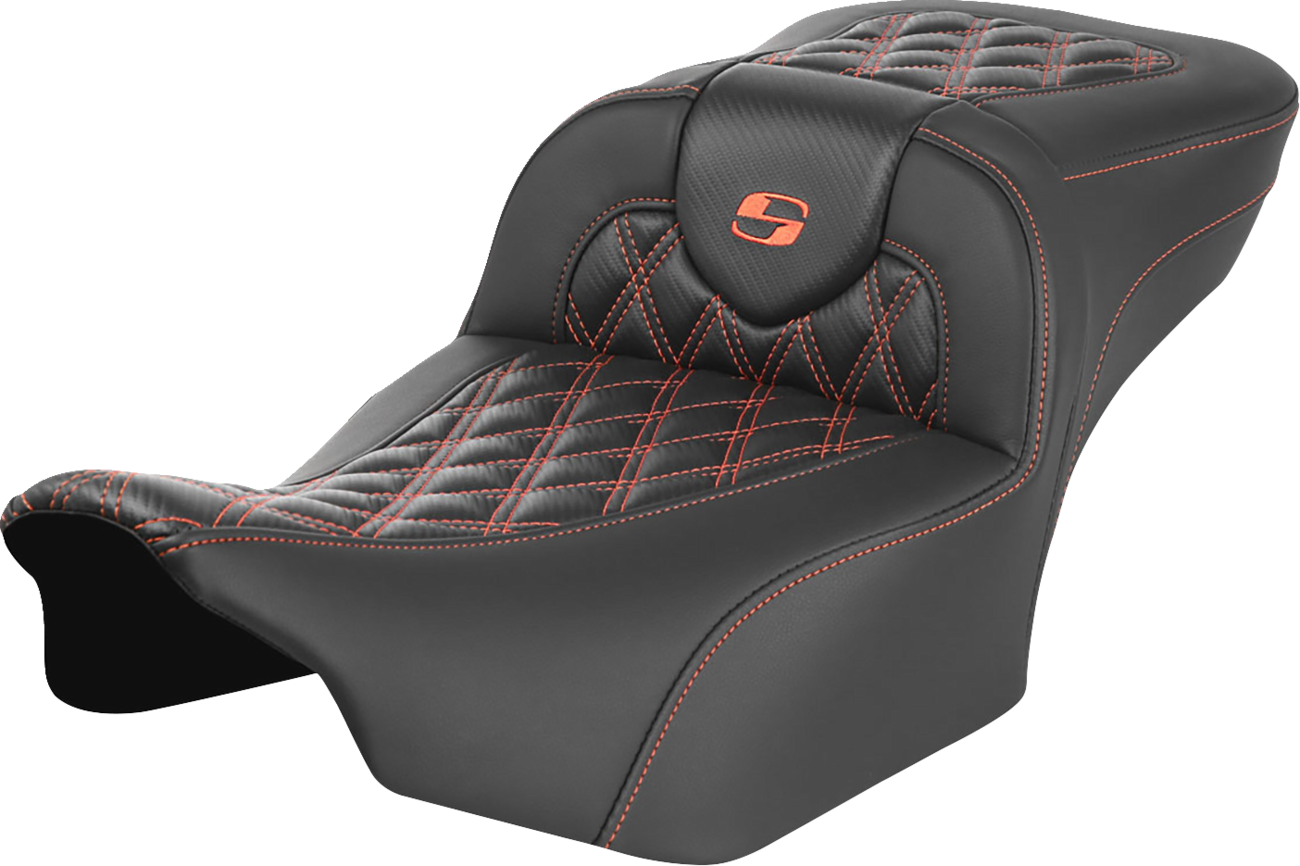 Asiento de alcance extendido Roadsofa™ - Asiento de alcance extendido Roadsofa™ - sin respaldo - Costura de celosía - Costura naranja - FL/FX '23-'24