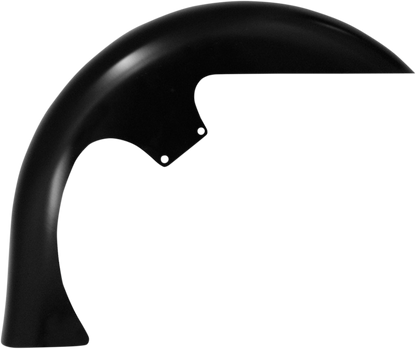 Guardabarros delanteros serie Tire Hugger para tocadores - Kit de guardabarros delantero nivelado - Para marcos inclinados - Negro - Acero - 26"