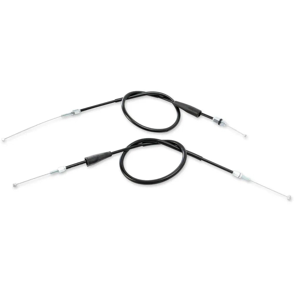 Cable del acelerador de vinilo negro.