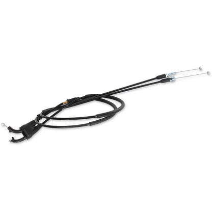 Cable del acelerador de vinilo negro.