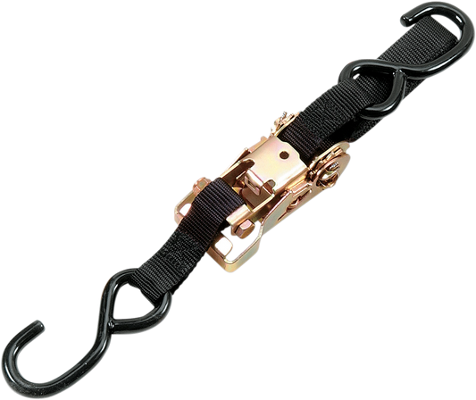 Amarre con trinquete de alta resistencia de 1" - Amarre con trinquete de alta resistencia - 1" x 6' - Negro