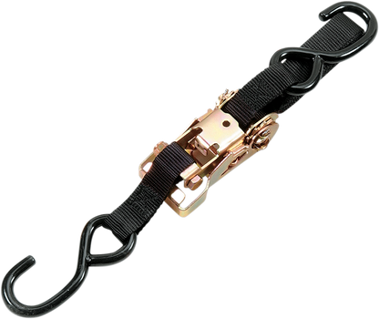 Amarre con trinquete de alta resistencia de 1" - Amarre con trinquete de alta resistencia - 1" x 6' - Negro