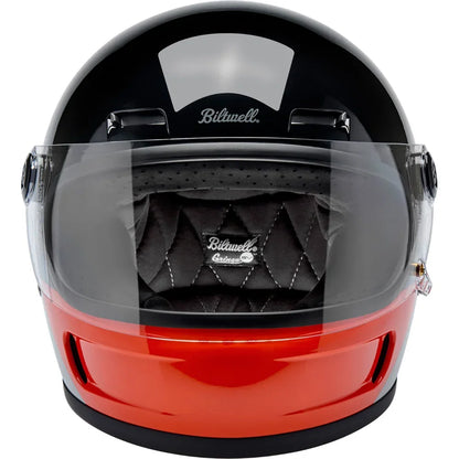 Casco gringo sv intersection negro/naranja/gris