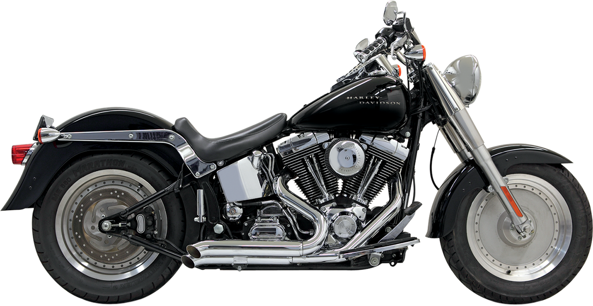Sistema de escape Pro-Street - Escape Pro Street - Cromado - Turn Out - Softail '86-'17