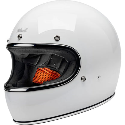 Casco gringo blanco brillo
