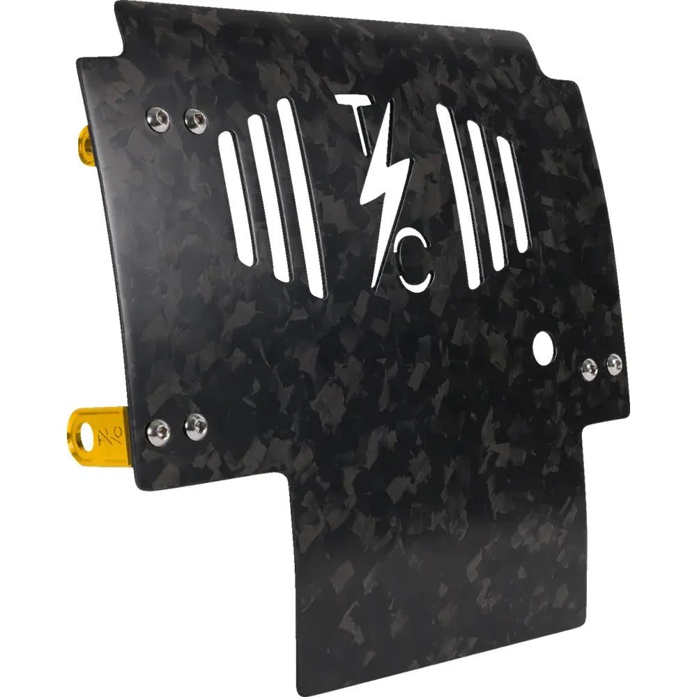 Placa protectora de fibra de carbono forjada