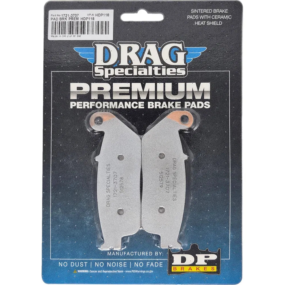 Pastillas de freno harley/buell de metal sinterizado premium