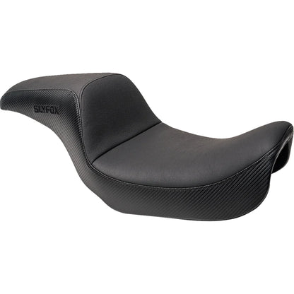 Asiento SLYFOX The Drifter Drifter Black Logo Black Vinyl W/ Slipstop Carbon Fiber Dyna '96-'03