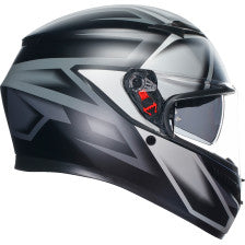 Casco K3 AGV Compound - Negro Matte/Gris