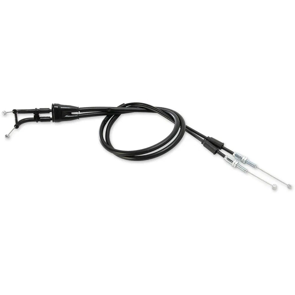Cable del acelerador de vinilo negro.