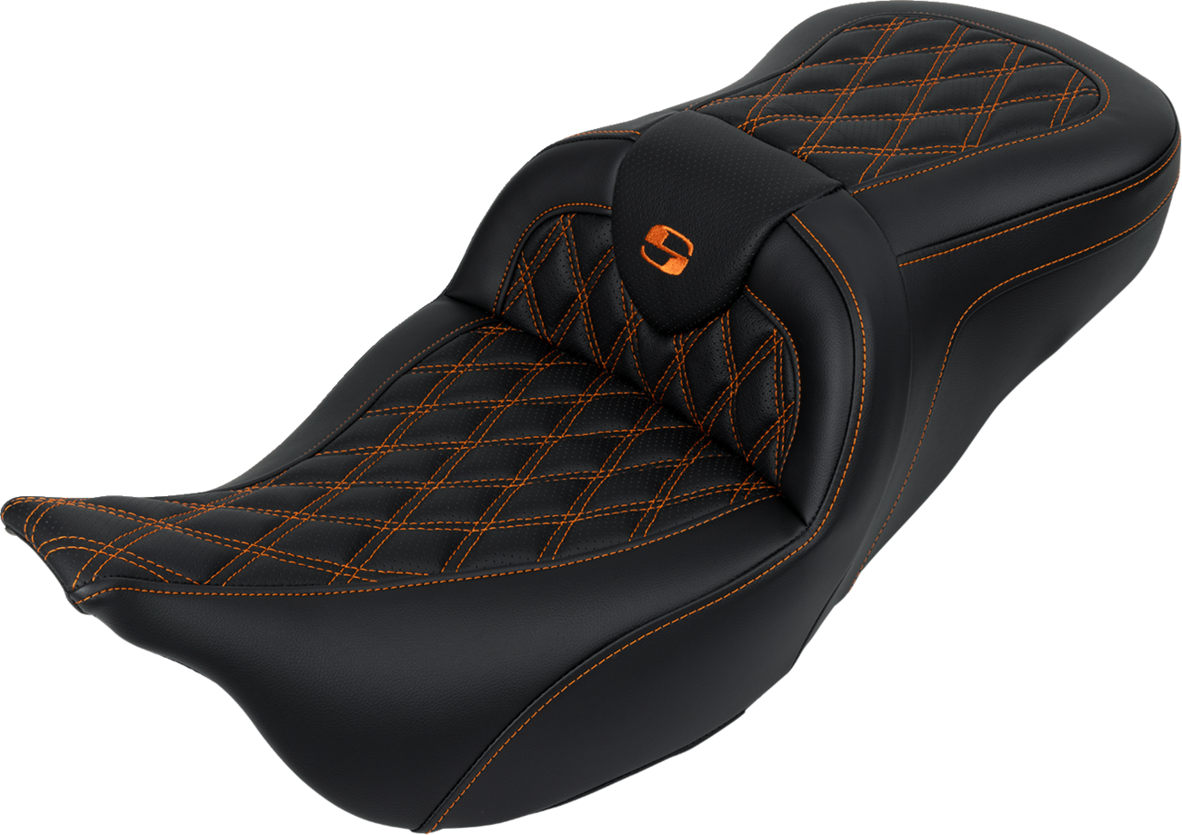 Asiento Roadsofa™ con costura de celosía - Asiento Roadsofa™ - con respaldo - Costura naranja - FL '08-'23