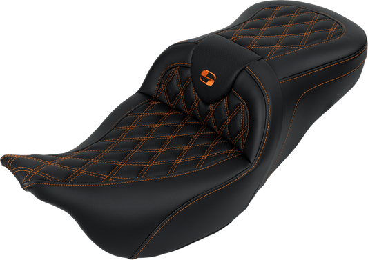 Asiento Roadsofa™ con costura de celosía - Asiento Roadsofa™ - con respaldo - Costura naranja - FL '08-'23