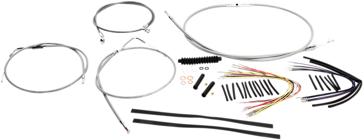 Kit de instalación de manillar XR - Kit de instalación de manillar XR - Colgadores Ape de 15"-17" - Softail '00-'06 - Acero inoxidable