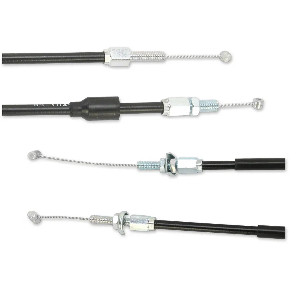 Cable del acelerador de vinilo negro.