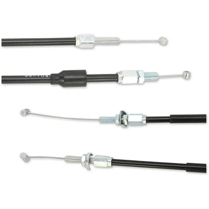 Cable del acelerador de vinilo negro.