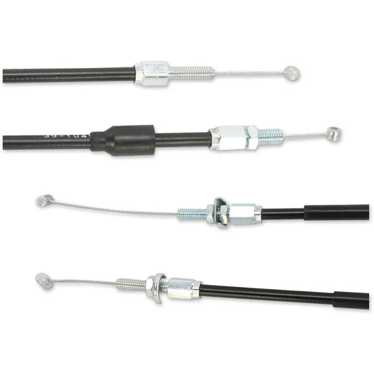 Cable del acelerador de vinilo negro.