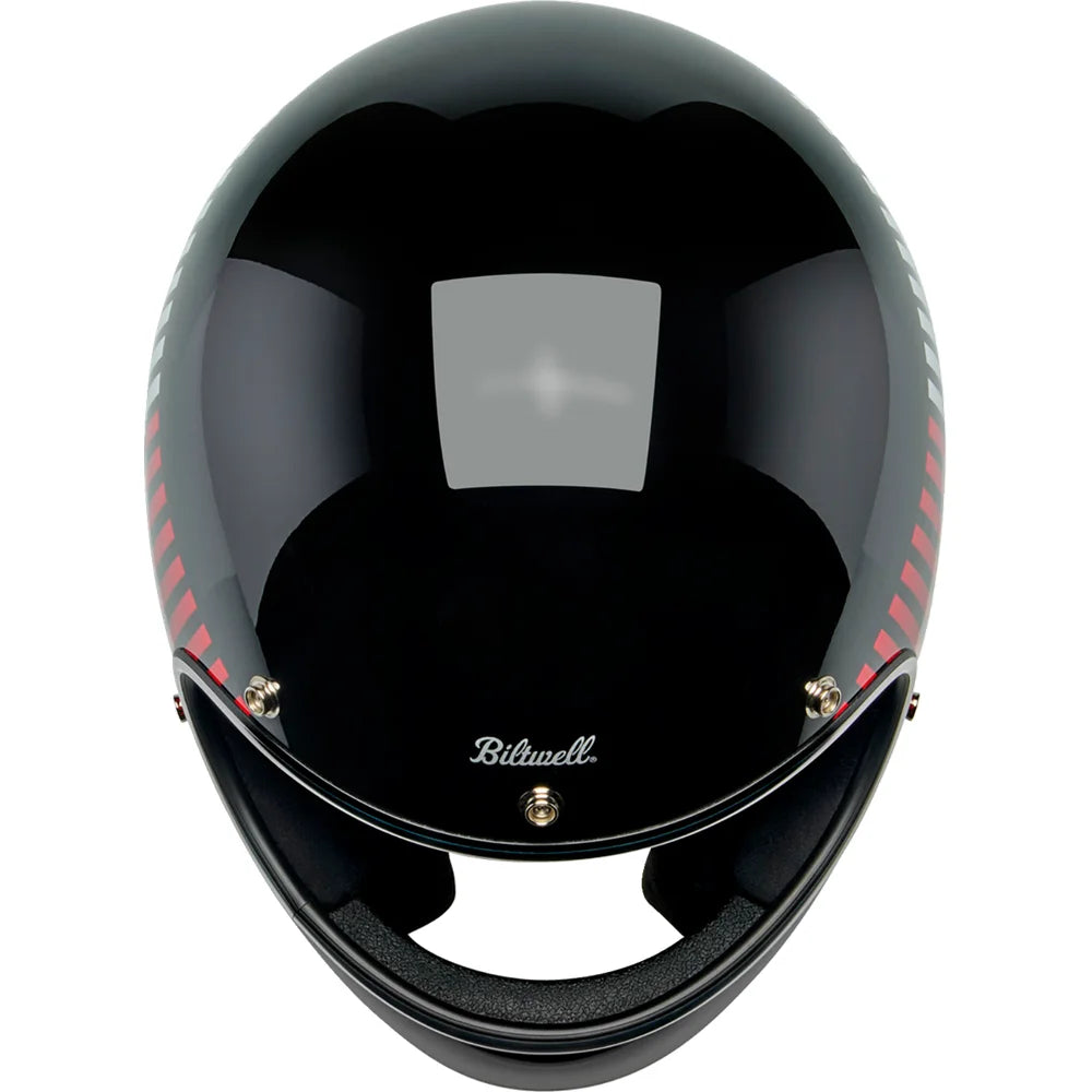 Casco gringo raceflow negro/rojo/blanco/azul