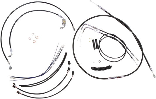 Kit de instalación de manillar XR - Kit de instalación de manillar XR - Colgadores Ape de 15"-17" - FLH '08-'13 - Negro